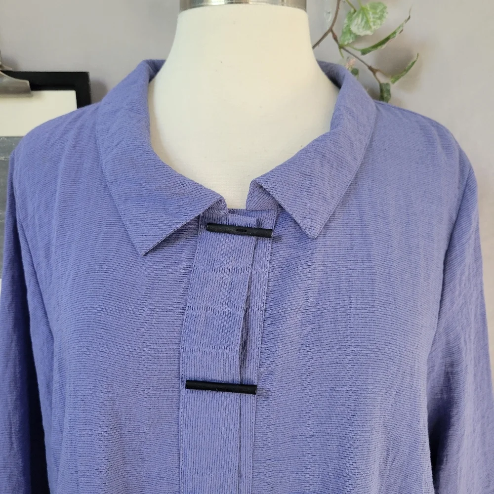 Habitat Clothes to Live Textured Button Front Cardigan Jacket Purple L - Picture 3 of 15